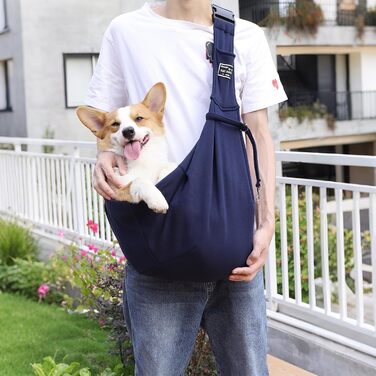Сумка-переноска для собак Sertay, блакитна, регульована, для щоденних прогулянок та покупок