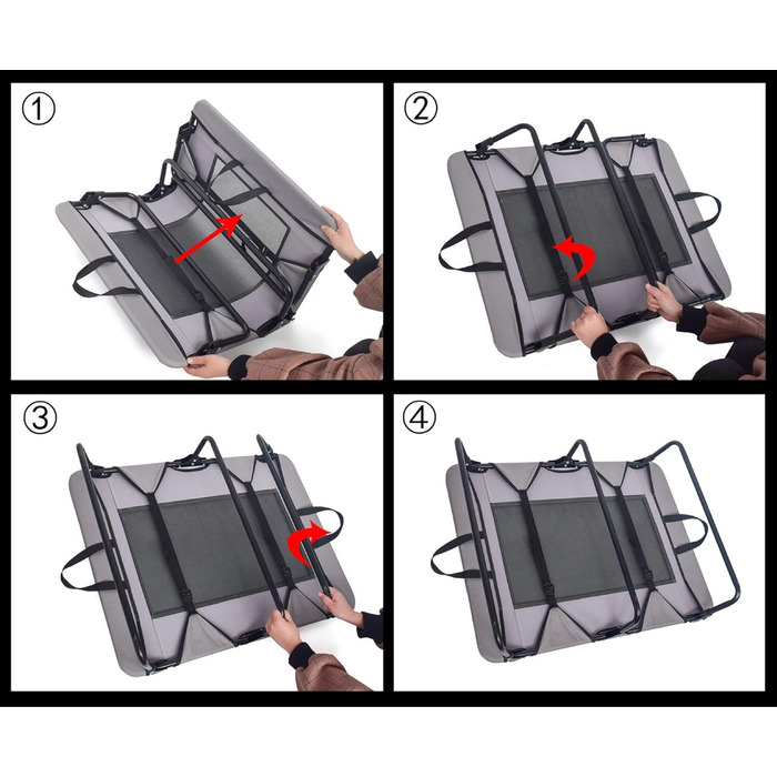 Килимок для собак Outdoor великих порід, розкладний, великий, 77x52 см