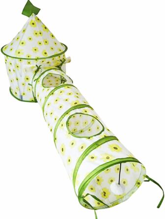 Ігровий тунель для котів та тварин, Pop-Up тунель, складаний, зелений