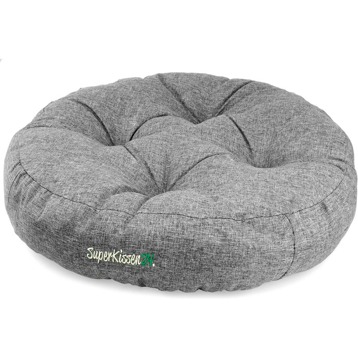 Гіркий лежак для собак середніх порід SuperKissen24 - водонепроникний лежак для котів - лежанка для собак з антикіготного матеріалу - антиалергенний та протиковзкий - лежанка для собак M 60 см x 14 см сірий