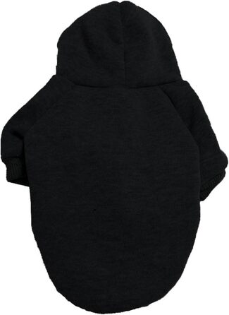 Зимовий теплий пуховик-толстовка для собак, чорний, розмір L
