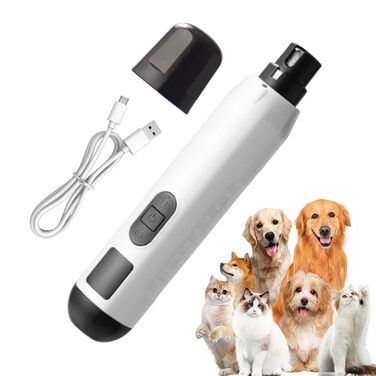 Електричний триммер для собак та котів, 5 швидкостей, акумуляторний, професійний, інструмент для догляду за лапами, для малих та середніх порід