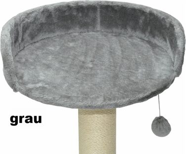 Котячий будиночок-лежанка Nanook Kratzbaum Liegeplatz Top для великих котів, XXL, діаметр 46 см, світло-сірий