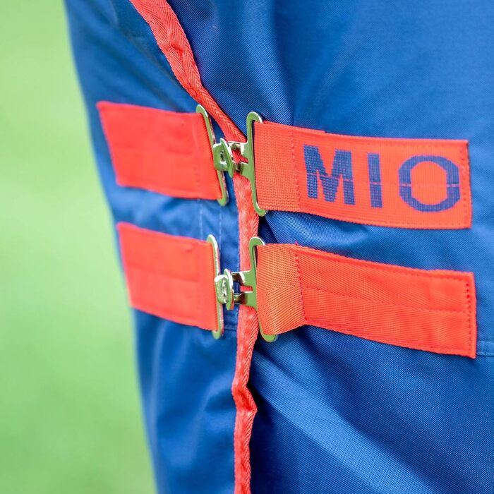 Демісезонна кінська попона Horseware Amigo Mio, темно-синя з червоним, легка, розмір на вибір