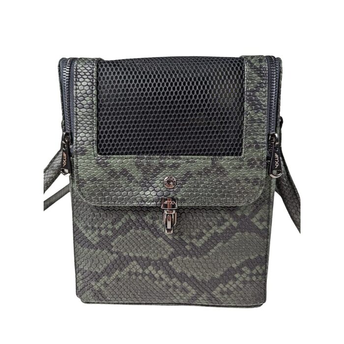 Сумка-переноска для собак MYXA Classi: зручна та стильна, з даховим сіткою та зовнішньою кишенею (Камуфляж, з ручками та сумочкою для жінок)