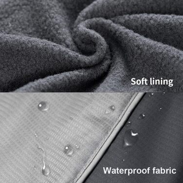 Водонепроникна куртка для собак на осінь та зиму AxSpeed, чорна, розмір M