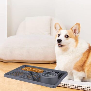 Килимок для собак Leckmatte, силіконовий, антиковзкий, для грумінгу та тренувань (Blue)