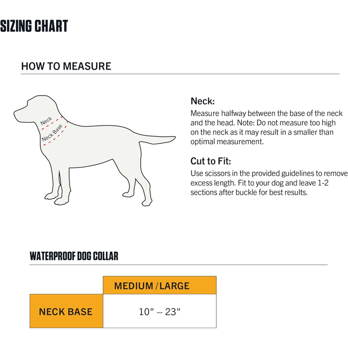 Нашийник для собак Carhartt, регульований, водонепроникний, Hunter Orange, універсальний розмір