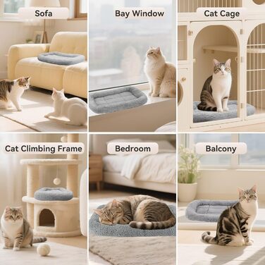 Крісло-лежанка для котів та собак PETLESO - м'яке, з антиковзною основою, 56x41 см