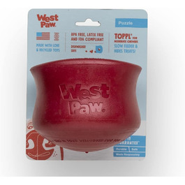 Інтерактивна іграшка для собак WEST PAW Zogoflex Toppl XL – дозатор ласощів, головоломка для апортування та жування, для середніх і великих порід