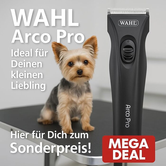 Машинка для стрижки собак Rotschopf24 Edition Arco Pro: акумуляторна, для професійного використання, з чохлом. 44204 (1 акумулятор)