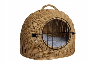 Будиночок для кота Wiklinowe Cuda, коричневий, круглий, 50 см x 40 см x 41 см