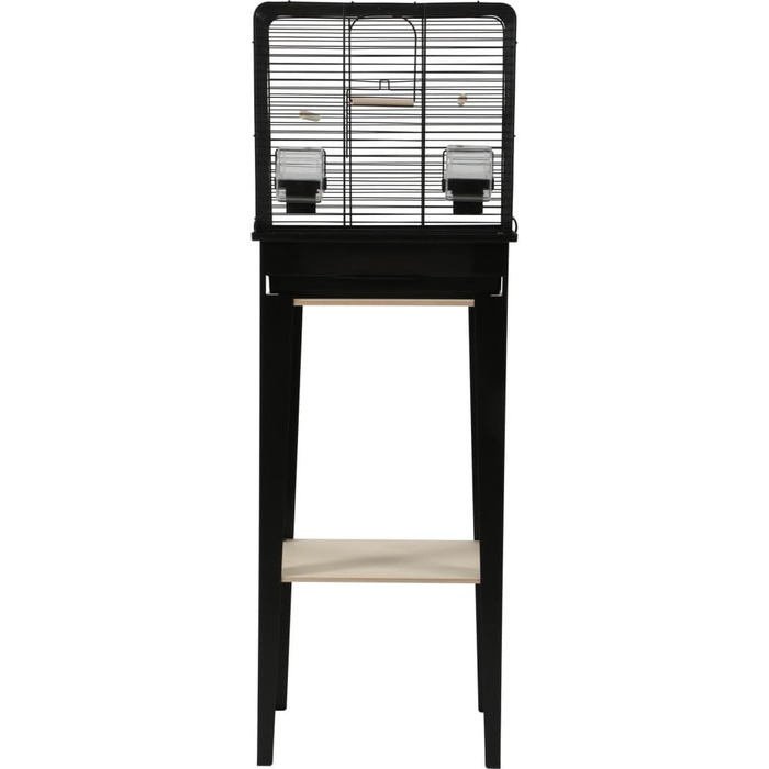 Клітка для птахів Zolux CHIC LOFT S, 38×24,5×113 см, чорна, меблі для папуг