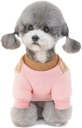 Зимнє обладнання для собак: тепла куртка для собак вагою до 8.8 кг, колір рожевий