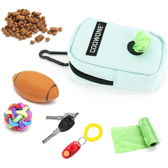 Сумка для ласощів та пакетиків для вигулу собак COOWONE, рожева (міні)