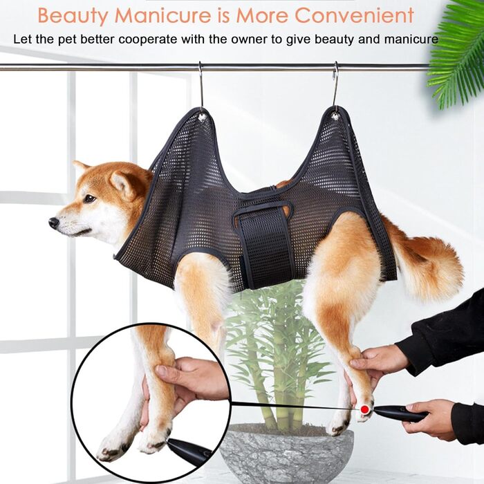 Гамак для грумінгу котів та собак великого розміру, зручний та дихаючий, для догляду за шерстю