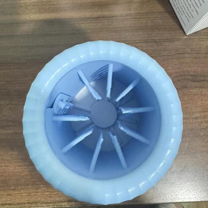 Автоматичний мийник лап для собак та інших домашніх тварин USB, білий/рожевий (блакитний)