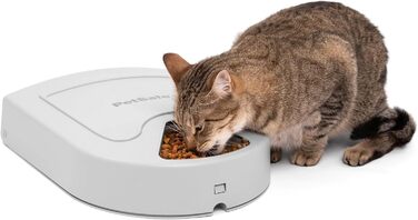 Автоматична годівниця для тварин PetSafe на 5 порцій, таймер з LCD-дисплеєм, легке очищення, 5 мисок по 237 мл, сіра