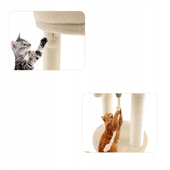 Низький кігтеточка-ліжечко Costway для котів до 60 см