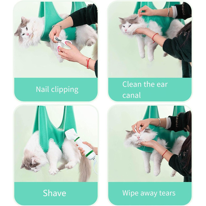 Набір для грумінгу домашніх тварин, гамак для грумінгу собак, маленький та середній розмір, червоний колір