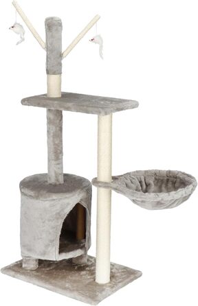SPRINGOS Дряпка для котів, іграшка-мишка, лежанка, 108 см