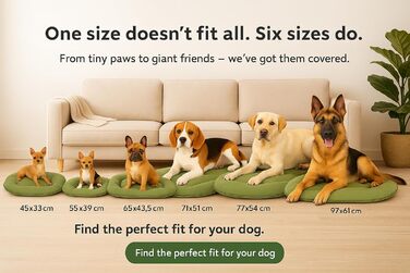 Подушка для собак та котів Flamingo Firenze - овальна, сіра, 65 x 43,5 см