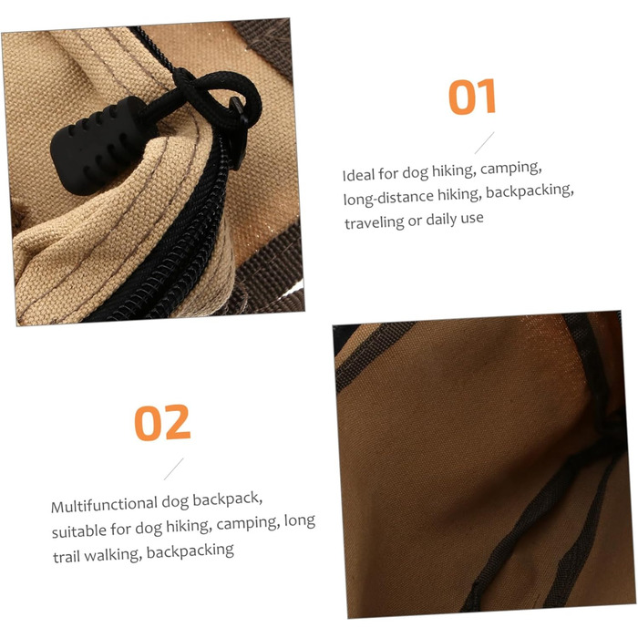 Сумка для собак Gatuida: хакі, для середніх та великих собак, регульована, 2 кишені, для подорожей та кемпінгу