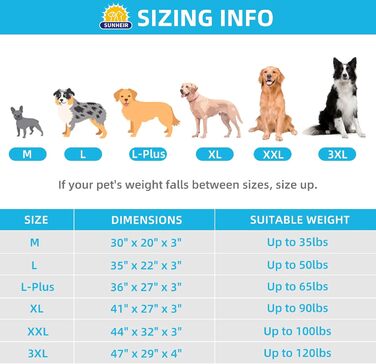 Ортопедичне собаче ліжко Sunheir для середніх собак, вологостійке, Deluxe з плюшем, знімний та пральний чохол, неслизьке дно, сірий, 90х60х90 см