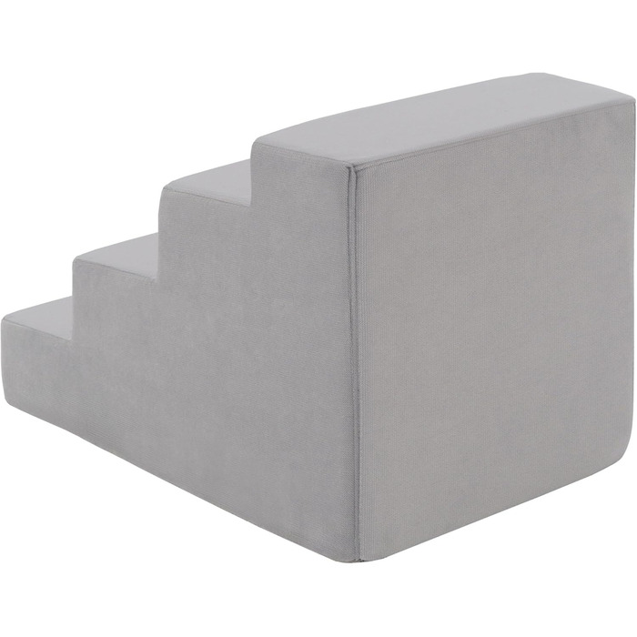 Сходи для собак Velinda з 4 сходинками, також підходить для котів. Допомога у підйомі для домашніх тварин. Матеріал: пінопласт, колір: сірий