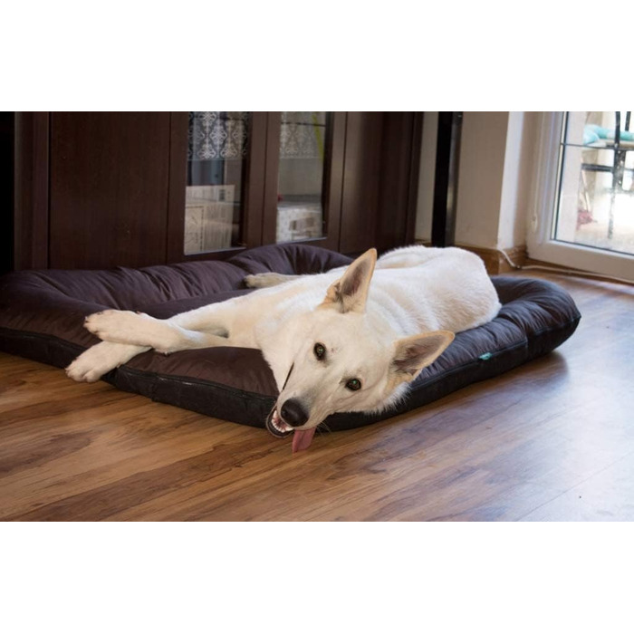 Ліжко для собак 4L Textil KLEO для великих собак, велике, знімний чохол, 130x110 см, коричневе