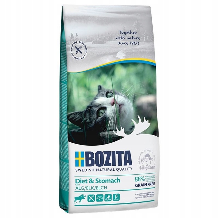 Беззерновий сухий корм для котів Bozita Diet Stomach (Лось) для травлення, 2 кг