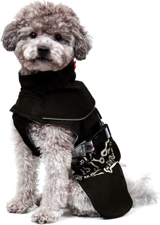 Зимовий одяг для собак, водонепроникний та дихаючий | Теплий зимовий одяг для собак для екстремального холоду (-20°C) | Яскраво відбиваючий та повністю регульований для комфорту та безпеки (30см)