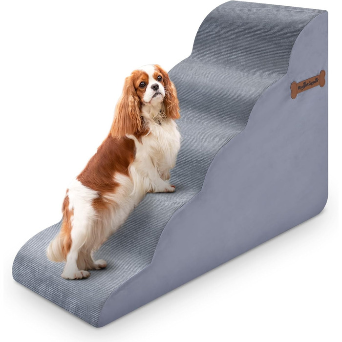 Сходинки для собак 5-ступеневі, 60 см - для дивана та високого ліжка, з антиковзким покриттям, підходять для маленьких тварин та котів з артритом