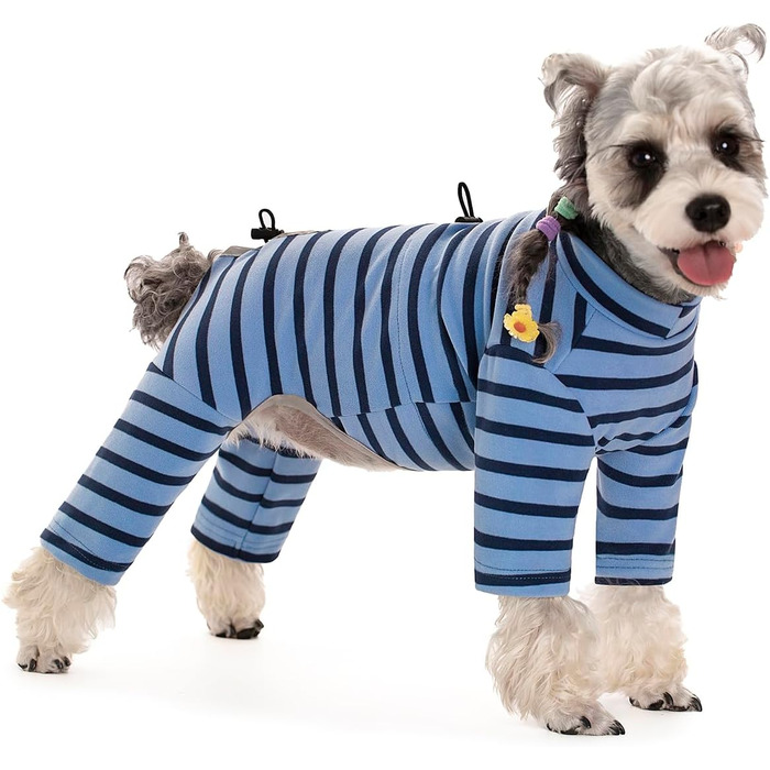 Зимовий теплий пуховик для собак, бавовна, смугастий, регульований, світловідбиваючий, для малих та великих собак, сірий, розмір M, білий (Small, Чорний)