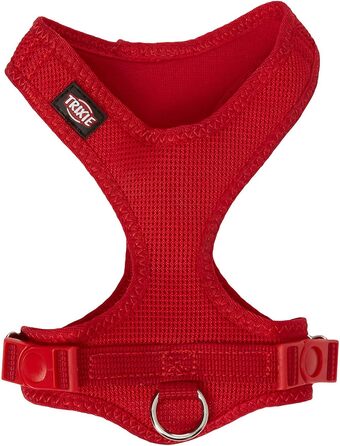 Шлея для собак TRIXIE Comfort Soft XXS–XS, червона, м'яка, регульована, обхват грудей 28–40 см, для маленьких порід