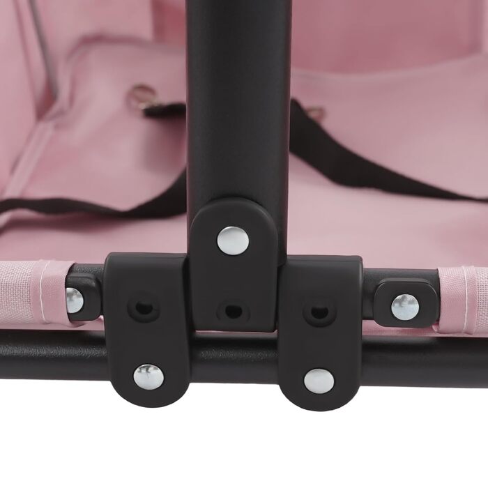 Візок для собак, складаний, Mini, рожевий: зручний для маленьких собак до 7.5 кг, 86x51x35 см