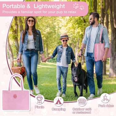 Водонепроникний килимок для собак Pawsse: зручний для подорожей, авто та кемпінгу (80 x 60 см, сірий)