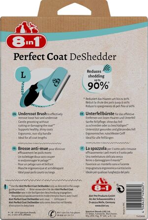 Щітка для вичісування підшерстка DeShedder L для великих собак (коротко- та довгошерстих)