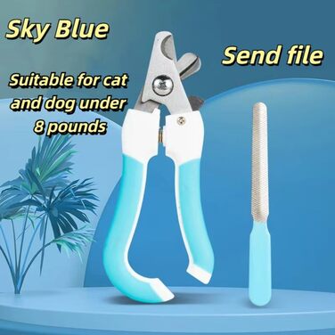 Кусачки для обрізання кігтів собак та котів, нержавіюча сталь, професійний інструмент для грумінгу з захистом від перерізання, гостра клинка