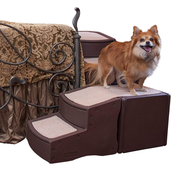 Сходи для домашніх тварин Pet Gear Easy Step, для котів і собак до 34 кг, зручні сходинки до ліжка