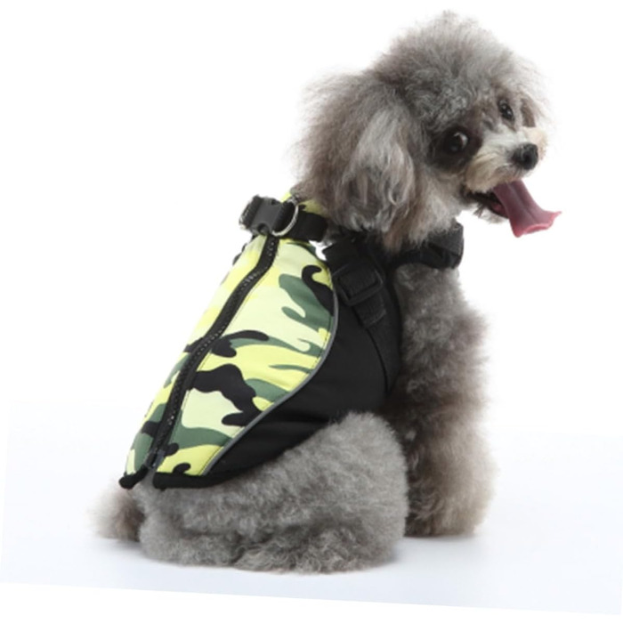 Зносостійкий одяг для цуценят з нагрудником та ремінцем на спину. Дихаючий костюм для собак з легкого матеріалу для маленьких собак. Портативний теплий одяг для собак на особливі випадки