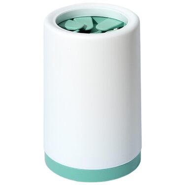 Очищувач лап для собак - мийка лап для тварин, не проливаючийся пристрій для миття лап, для брудних домашніх улюбленців, мийка лап, миюча щітка для собак, великий, зелений