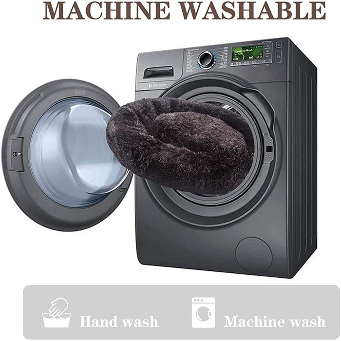 Крісло-гніздо для собак та котів, м'яке, чорне, L (40 см)