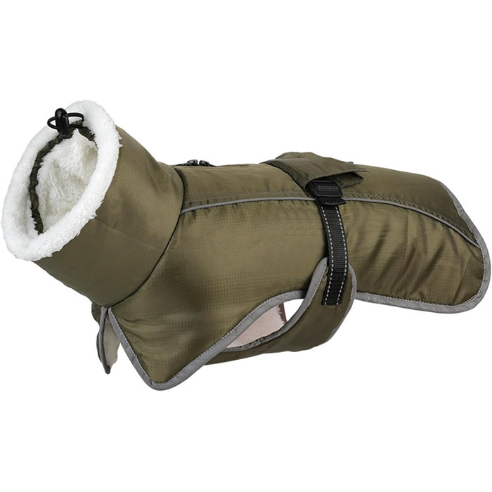 Теплий зимовий пуховик для собак - утеплений, на блискавці, для малих та середніх порід, як ізоляція від холоду (F, One Size)