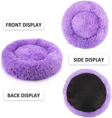 Подушка-бублик для котів та собак, 60 см, зелена, самонагріваюча, зручна, миється