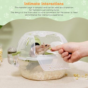 Переносна переносна клітка для тварин Nobleza: для хом'яків, кроликів (27x20,5x17 см)