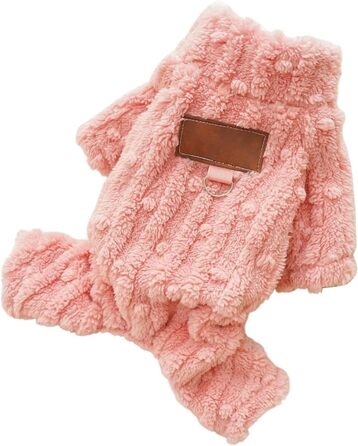 Зимовий теплий флісовий комбінезон для собак - теплий та зручний, для маленьких та середніх порід, підходить для холодної погоди (XXL, A)