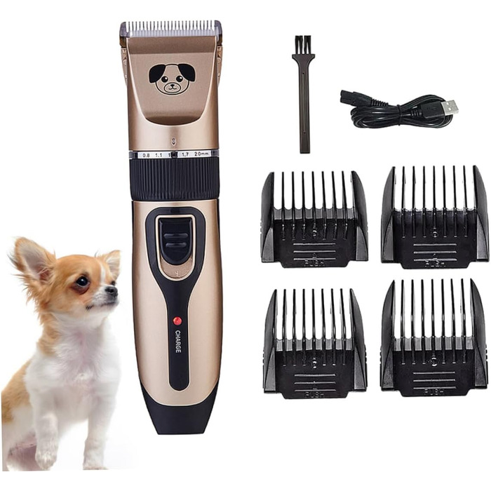 Машинка для стрижки шерсті собак Hemobllo з керамічним лезом – тиха та потужна, для безпечного грумінгу