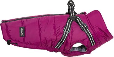 Зимова куртка CHIARA MAX, розмір M, туркіс (фіолетовий), з флісовою підкладкою, регульована довжина, для собак