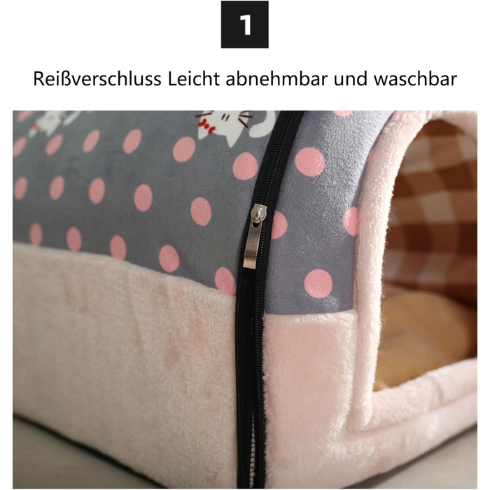 Кімната для собак Pevfeciy: затишна будка для маленьких собак, кімната для домашніх тварин, тепла будка для собак та котів, зручна кімната для відпочинку